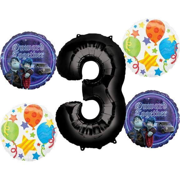 Onward Together 3rd Birthday Party Supplies Balloon Bouquet Decorations