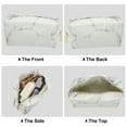 thumbnail image 5 of Unique Bargains Floral Makeup Bag Zipper Flower Cosmetic Pouch White, Gray, 5 of 7