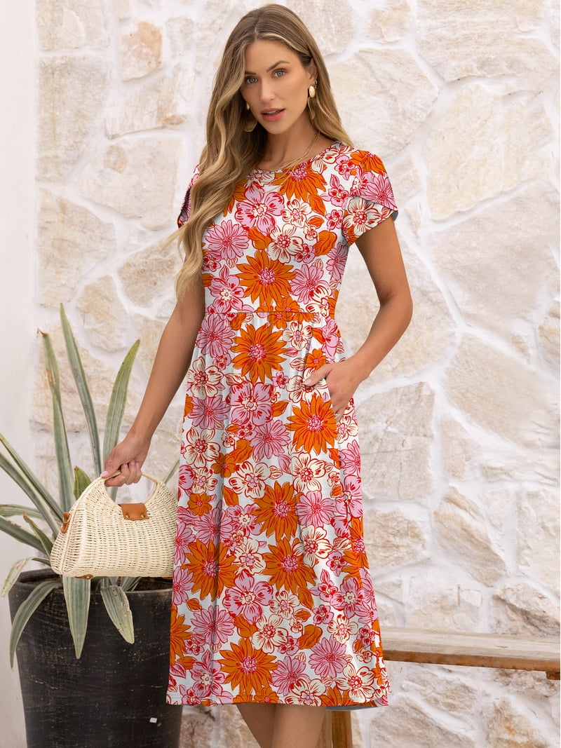 pink floral dresses for women Dreamweaver's Symphony Dress– Teuta Matoshi Occasion:Graduation Outfits in waist tops a AMANDA UPRICHARD Ashton Mini Color:Hunter green