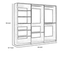 thumbnail image 7 of Dee Modular Closet System, 3 Clothing Racks, 6 Shelves in Oak Brown Wood, 7 of 7