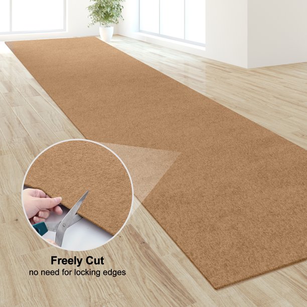 Tapis De Couloir Wash+Dry Lavable - 35x75 Cm, Marron, Antidérapant