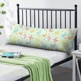 thumbnail image 2 of Butterfly Body Pillow Cover - Soft & Breathable, Hidden Zipper, 20"x54", Floral & Tropical Butterfly Print - Perfect Gift for Butterfly Lovers, Side Sleepers & Aesthetic Decor, 2 of 7