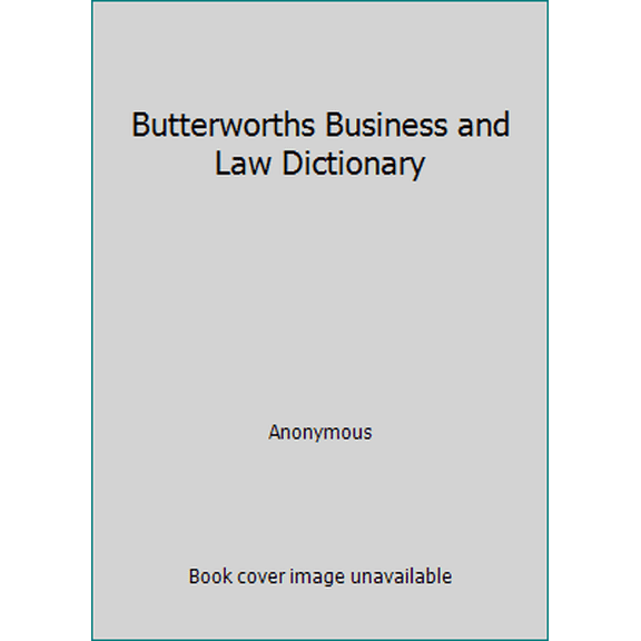 Pre-Owned Butterworths Business and Law Dictionary (Paperback) 0409319597 9780409319590
