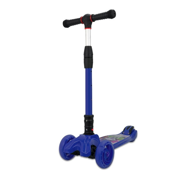 4 Adjustable Heights Scooter, 3 Wheel Scooter, Foldable Toddle Scooter