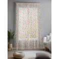 thumbnail image 2 of Sheer Curtains 84 Inches Long, Colorful Polka Dot Semi Sheer Curtains Light Filtering Window Treatment, Vintage Minimalist Geometric Beige Privacy Voile Drapes for Living Room Bedroom 52x84 Inch, 2 of 7