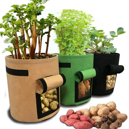 Breathable Potato Tomato Planting Bag Vegetable Plant Growth Bag Moisturizing Outdoor Vertical Garden Grow Bag