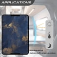 thumbnail image 5 of FUIALDOLG RV Door Window Shade Cover Blue Golden Marble Blackout RV Door Window Shades Camper Sunshade Privacy Protection Travel Trailer Motorhome Sun Shade Accessories, 26 x 17.3 inches, 5 of 7