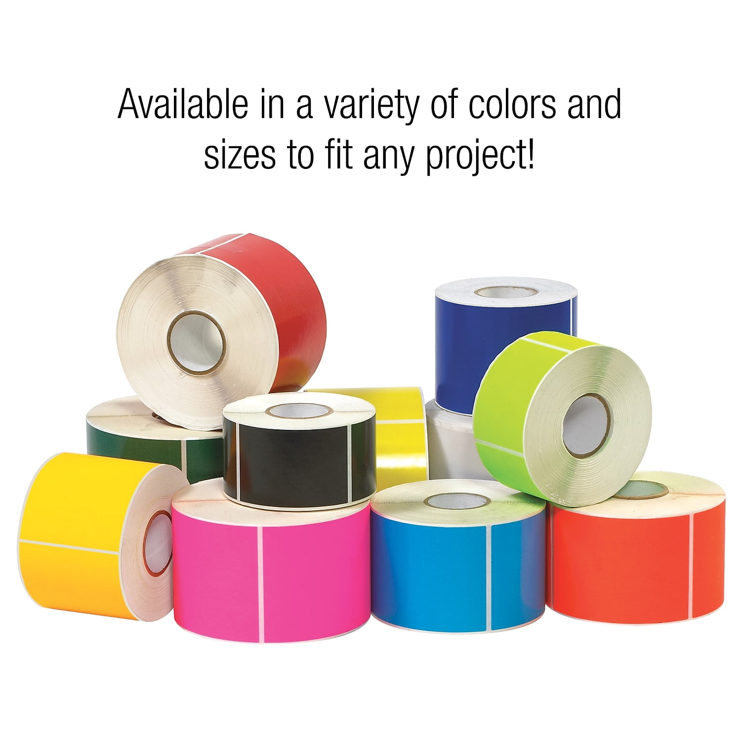 Tape Logic Inventory Rectangle Labels 5" x 7" Fluorescent Yellow 500/Roll DL639L