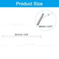 thumbnail image 2 of Uxcell Elastic Barbed Cord Loop Stretch Round String with Metal Barb Fasteners for Hats Masks Menus Crafting Book 50 Pcs White 13 in, 2 of 7
