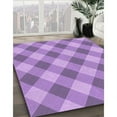 thumbnail image 3 of Ahgly Company Machine Washable Indoor Square Transitional Violet Purple Area Rugs, 7' Square, 3 of 7