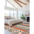 thumbnail image 2 of Bohemian Patterns Area Rug for Bedroom 4x6 Ft Orange Seamless Stitching Super Soft fuzzy Throw Rug Non-Slip Fluffy Plush Indoor Floor Carpet for Living Room Nursery Home Decor, 2 of 8
