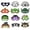 Halloween, variant on WIRESTER 12 Pack Felt Party Masks, Fun Party & Birthday Dress Up Supplies - Dog & Cat Breeds