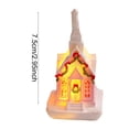 thumbnail image 3 of Yeuimy Lighted Figurine House Resin Christmas Village Battery Operated Warm Glow Vintage Handmade For Mantel Shelf Tabletop Decor, 3 of 5