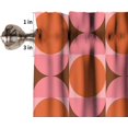 thumbnail image 6 of Mid Century Modern Kitchen Curtain Valance, Geometry Bohemian Retro Abstract Rod Pocket Window Valance, for Bedroom Living Room Cafe Bathroom W54xL18in 1 Panels, 6 of 6