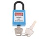 thumbnail image 3 of Grillete de nailon reforzado aislado Cuerpo de nailon y acero inoxidable de seguridad Bloqueo Etiquetado s Cerradura, con llave Azul Macarena Candado de bloqueo de seguridad, 3 of 8