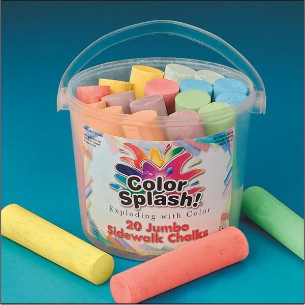 Color Splash Sidewalk Chalk Bucket Walmart Walmart