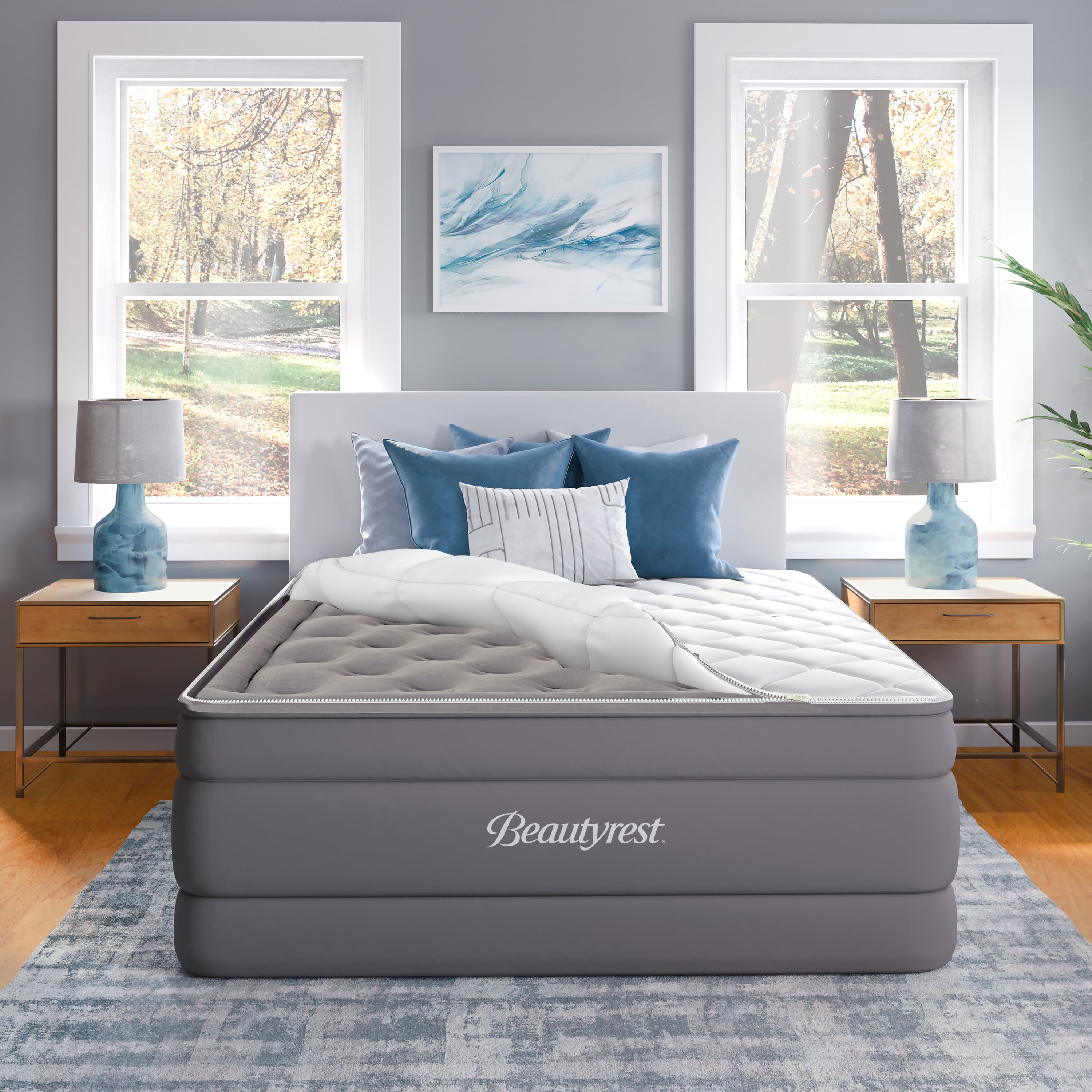 Beautyrest selling Air Mattress queen sized 20” cushion