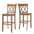 thumbnail image 5 of HumbleNest Farmhouse Bar Stool, Brown, Set of 2, 5 of 7