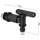 thumbnail image 5 of Adaptador de tanque de agua de plástico de 1000 l, adaptador de tanque de almacenamiento IBC, adaptador de grifo de manguera de jardín para colector de lluvia, tanque de combustible (plástico), 5 of 5