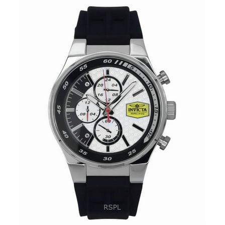Invicta Racing Chronograph Silicone Strap White Dial Quartz 47736 Men's Watch
