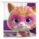 thumbnail image 1 of Cortina de ducha Superkitties, opaca, para baño, impermeable, resistente al moho, bloquea la privacidad, probador, patrón de impresión fina con arte de patchwork, 72 x 72 pulgadas, talla única., 1 of 8