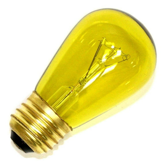 Halco 09053 - S14YEL11T Standard Screw Base Colored Scoreboard Sign Light Bulb