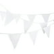 thumbnail image 4 of Cadena de banderín de tela de 10M, hermosa guirnalda de banderín, guirnalda de tela, banderines de guirnalda blanca con 36 piezas de banderas colgantes para la fiesta de cumpleaños de la boda Adepaton ZH-451, 4 of 7