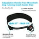 thumbnail image 5 of Correa para Perros Manos Libres Retráctil Bungee con Doble Mango Acolchado Correa de Cintura para Paseos de Perros Correa para Correr con Bolsa para Perro Negro Gris Plateado, 5 of 7