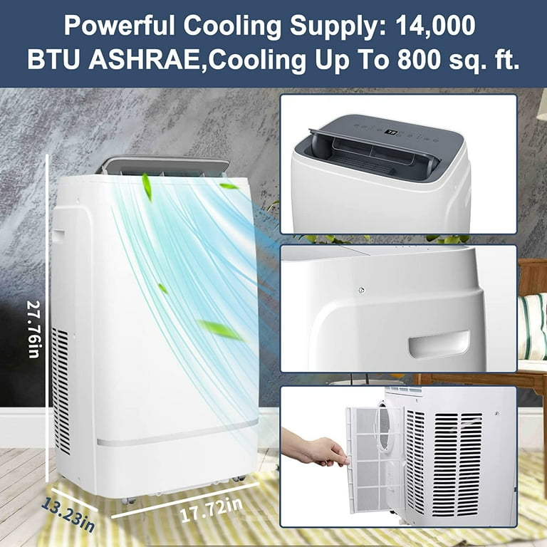 Portable air conditioner for 800 square feet sales