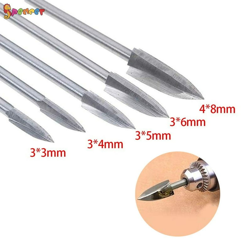 【激安大特価!】 5PCS/Set Spencer Wood Bit Drill Engraving And Carving ToolOrganizers