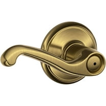 Schlage F40VFLA609 Flair Privacy Lever, Antique Brass