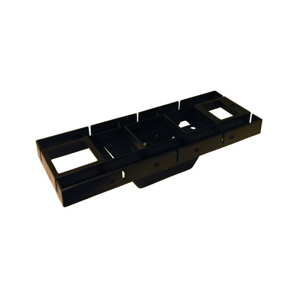 Gibraltar Mailboxes Patriot Plastic, Mailbox Mounting Board, Black, GMB225B