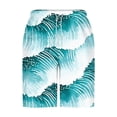 thumbnail image 5 of Horkkom Shorts Men Summer Hawaiian Beach Elastic Waist Drawstring Swim Trunks Board Vacation Casual Surfing Bathing Suit with Pockets XXXL, 5 of 6