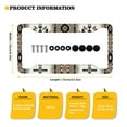 thumbnail image 7 of Renewold Southwest American Tribal Tribal Brown Car License Plate Frame, Rust-proof American License Plate Frame Holder for Women Men, Set of 2, 7 of 7