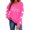 Hot Pink, variant on Feancey Cute Oversized Sweatshirts for Women Trendy Letter Printed Long Sleeve Shirts Fleece Lined Casual Loose Sweatshirt Holiday Tops Hot Pink L
