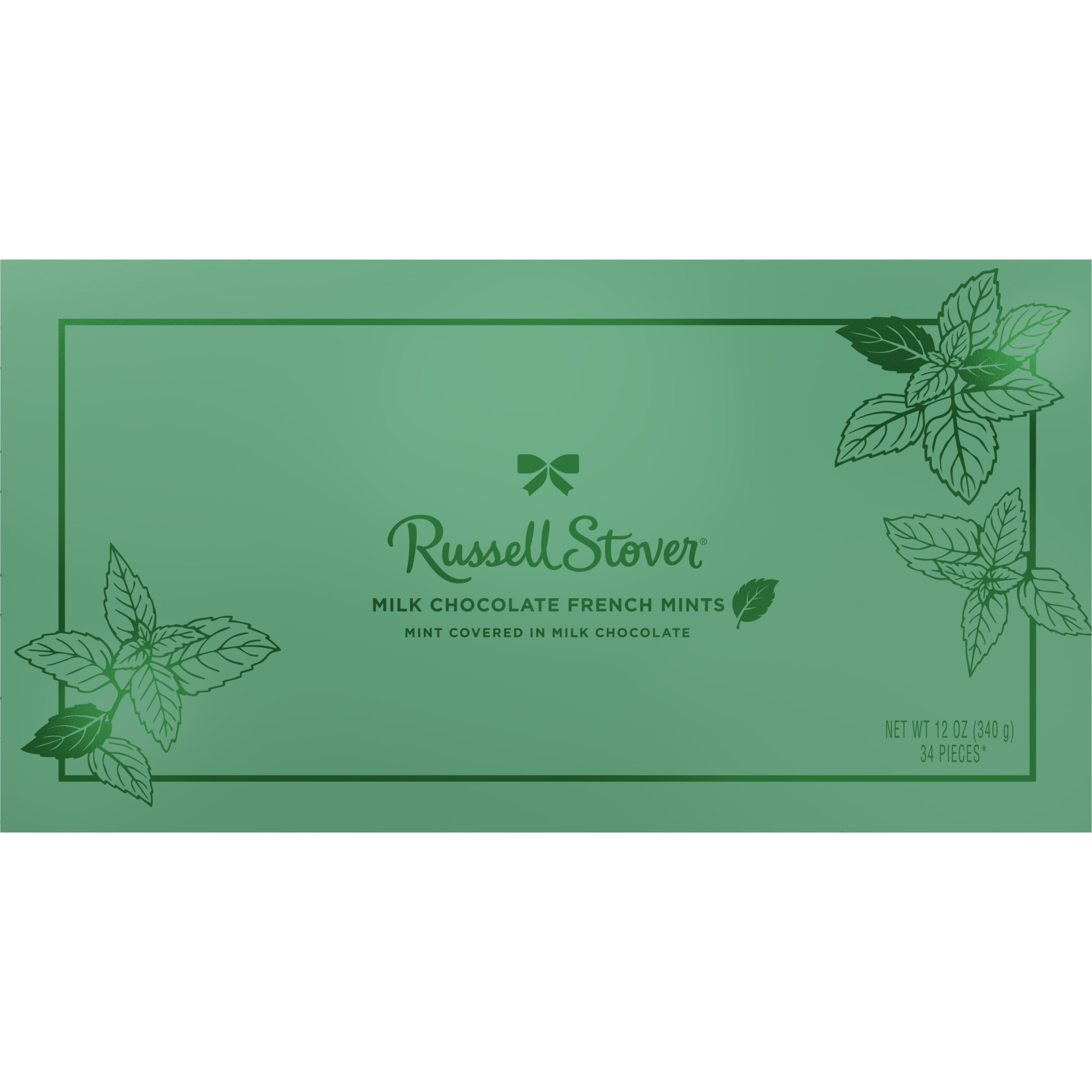 RUSSELL STOVER Milk Chocolate French Mints Candy Gift Box, 12 oz.
