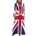 thumbnail image 2 of Bandera: Reino Unido Vestido largo vestidos largos para mujer Ropa de playa Vestidos elegantes, 2 of 5