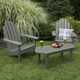 thumbnail image 2 of Highwood 3-pc Classic Westport Adirondack Set with 1 Classic Westport 24" W x 48" L Conversation Table - Outdoor, Eco-friendly, Synthetic Wood, 2 of 8