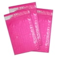 thumbnail image 4 of 30 Assorted, 4x8, 6x10, 8x12 Inch Colored Bubble Mailers, All 3 Sizes, Self Sealing Padded Envelopes with Kiss Stickers (Hot Pink), 4 of 8