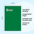 thumbnail image 4 of Rosmonde 12 Pack Bulk Spiral Steno Book, 6" x 9" Gregg Ruled Steno Notebook, Assorted Covers, 80 Sheets (160 Pages) Bulk Steno Notebooks for Writing Notes in Office, School, College, Spiral Note Pads, 4 of 8