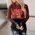 thumbnail image 2 of Costumes d'Halloween pour Femmes, Sweat à Capuche Décontracté à Manches Longues Squelette Automne Grande Taille Tendance Col Rond, 2 of 6