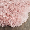 thumbnail image 6 of SAFAVIEH Arctic Giselle Solid Polyester Shag Area Rug, Pink, 7' x 7' Round, 6 of 7