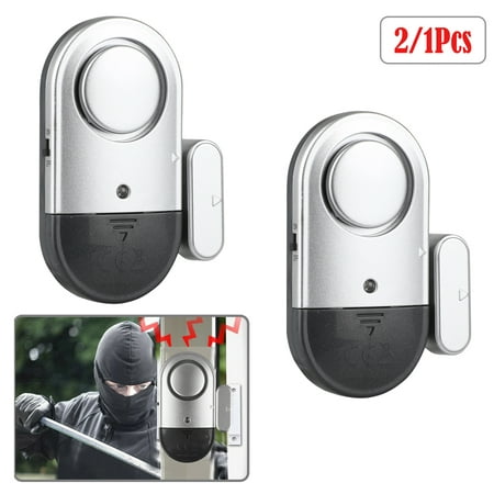 EEEkit 2/1Pcs Window Door Alarms, 120 DB Pool Alarms for Doors Magnetic Entry Sensor Burglar Alert 120DB Loud for Home Security Kids