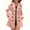 Pink, variant on Kukoosong Women's Winter Wool Coats, Solid Color Long Sleeve Double Breasted Coats, Lapel Collar Jackets Slim Peacoats