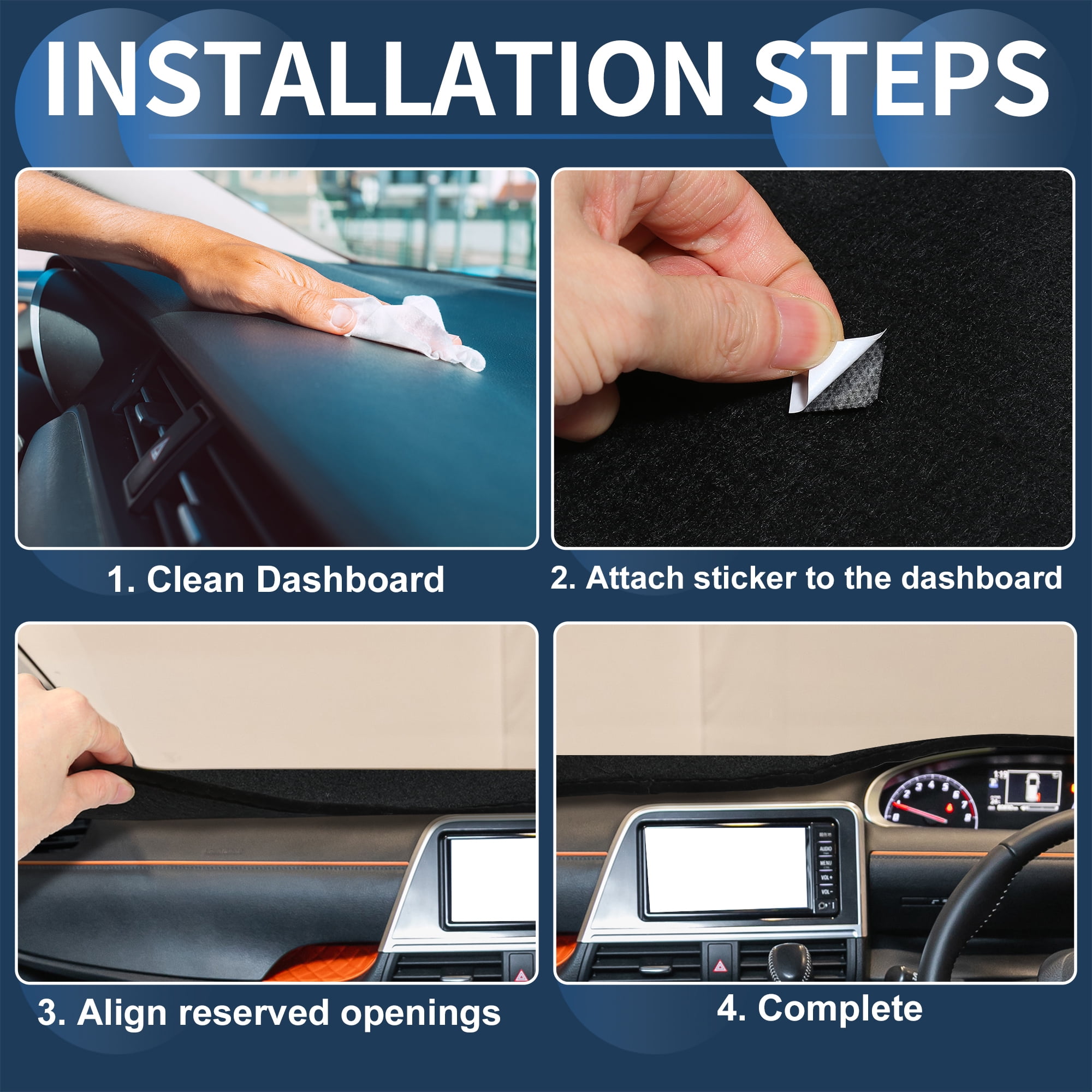 Unique Bargains Dash Cover for Chevy Silverado Dashboard Mat