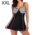 thumbnail image 1 of serony Maillot de Bain pour Femmes Robe à Rayures Imprimée Maillot de Bain Plage Aguichant, TTG, 1 of 5