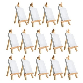 KJHBV 2 Sets Mini Oil Painting Board Canvases for Painting Pre-Stretched  Canvas Mini Wood Display Easel Mini Canvas Art Canvases Small Checkered