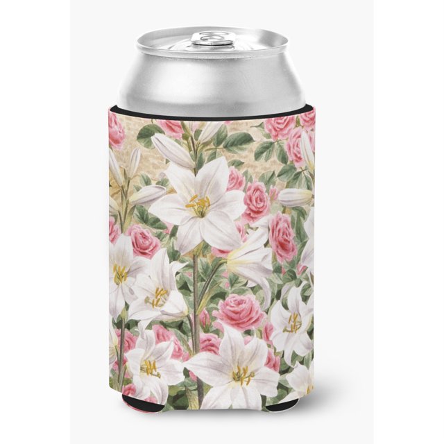 Abrazador de Latas o Botellas Caroline's Treasures ASAD0115CC Lirios y Rosas de Sarah Adams Multicolor
