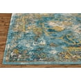 thumbnail image 7 of Arsene Distressed Medallion, Capri Blue/Golden, 5ft-3in x 7ft-6in Area Rug, 7 of 7