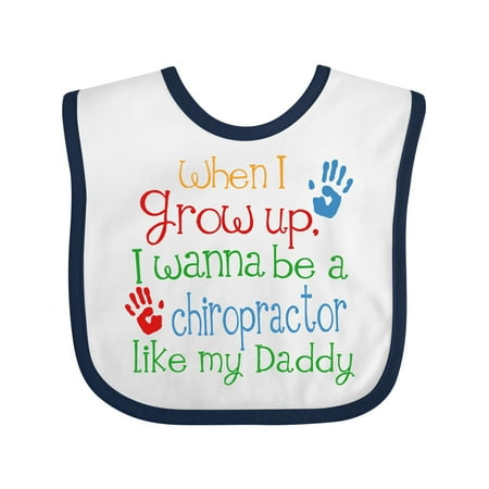 

Inktastic Chiropractor Like Daddy Gift Baby Boy or Baby Girl Bib